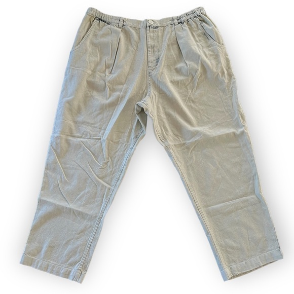 ANTHROPOLOGIE Light Acid Wash High Rise Denim Beach Pants Size XL NEW $130 - Picture 2 of 5